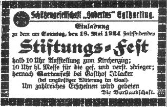 Stiftungsfest 1924